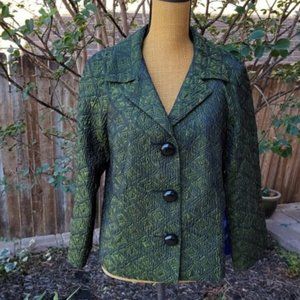 Talbots Collection Green Quilted Jacket